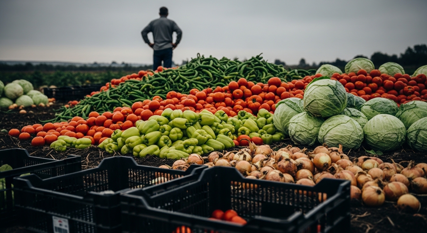 Agricultural supply chain challenges showing post-harvest losses and food waste in Ghana